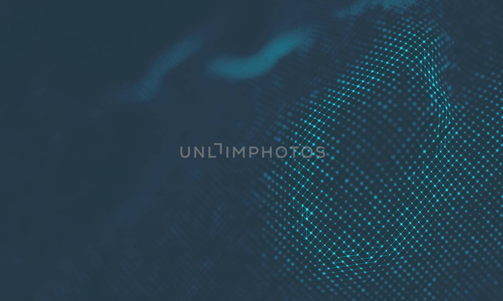  Music background. Big Data Particle Flow Visualisation. Science infographic futuristic illustration. Sound wave.
