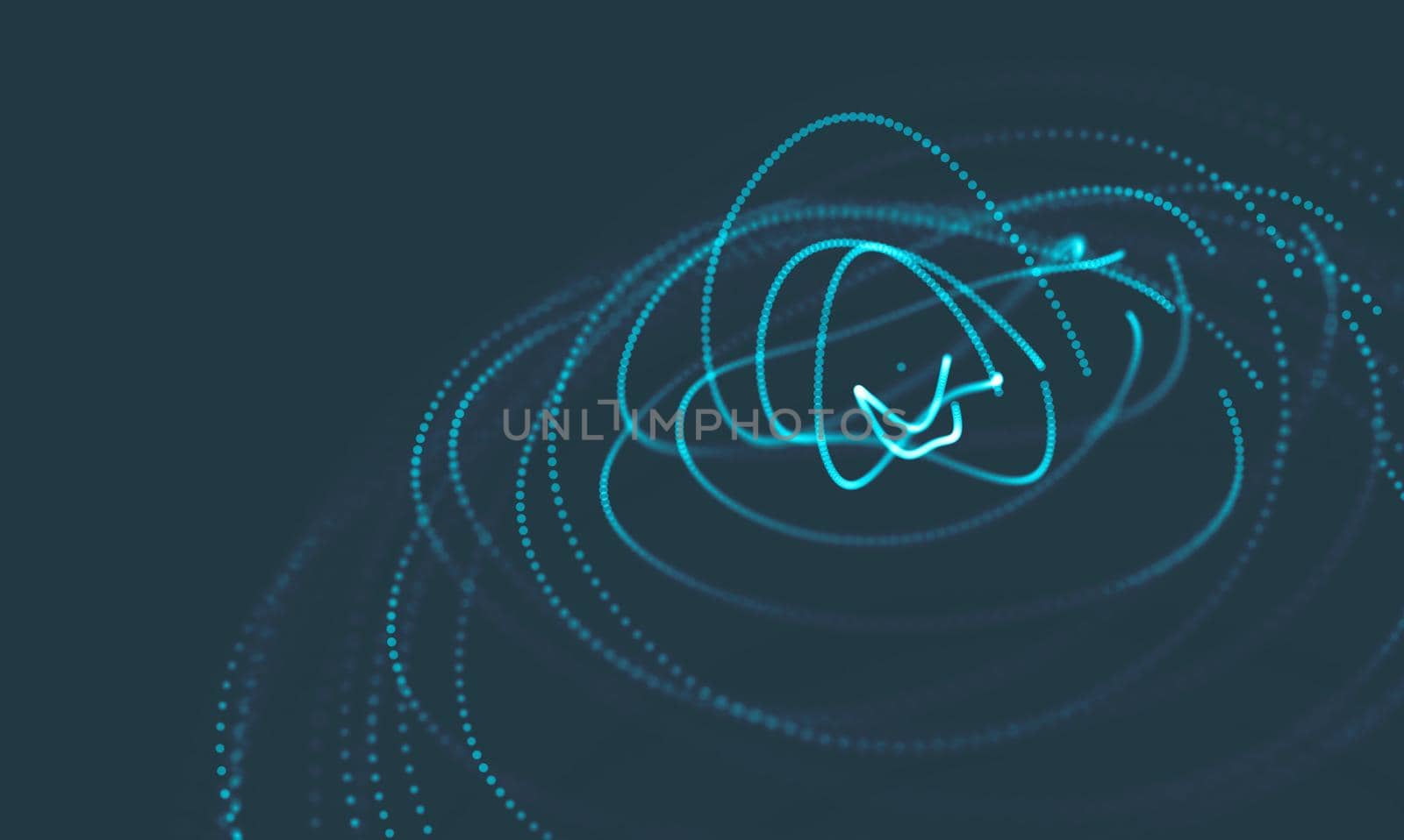  Music background. Big Data Particle Flow Visualisation. Science infographic futuristic illustration. Sound wave.