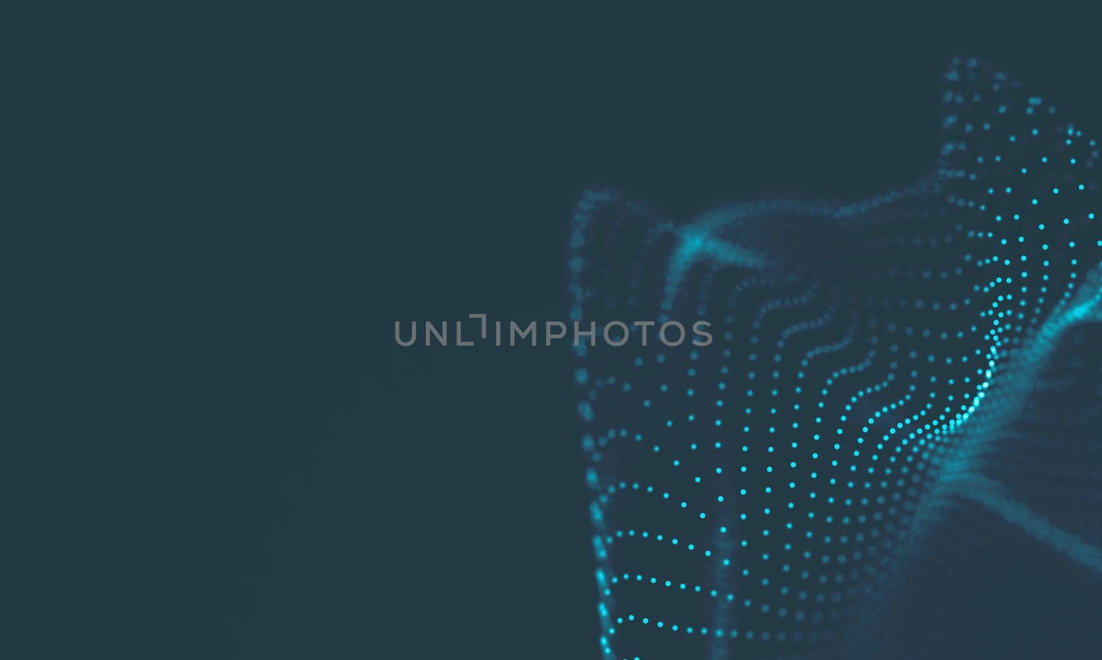  Music background. Big Data Particle Flow Visualisation. Science infographic futuristic illustration. Sound wave.