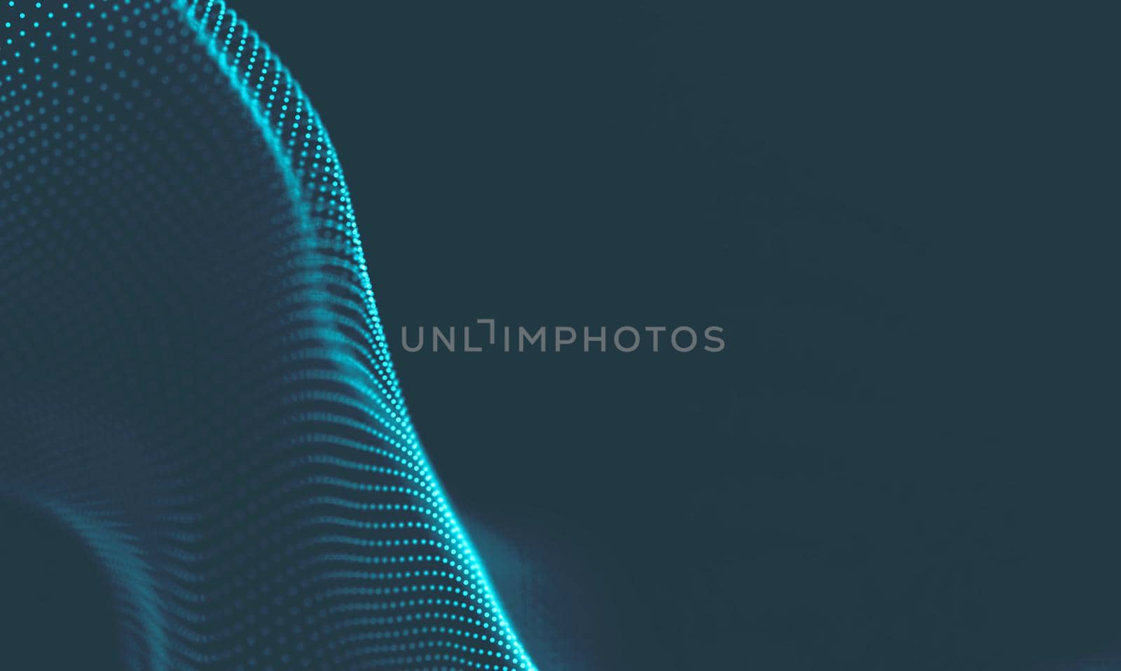  Music background. Big Data Particle Flow Visualisation. Science infographic futuristic illustration. Sound wave.