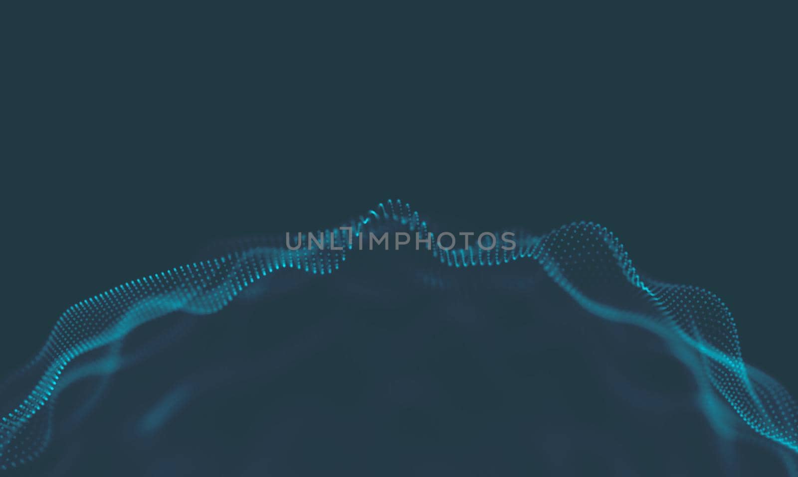  Music background. Big Data Particle Flow Visualisation. Science infographic futuristic illustration. Sound wave.