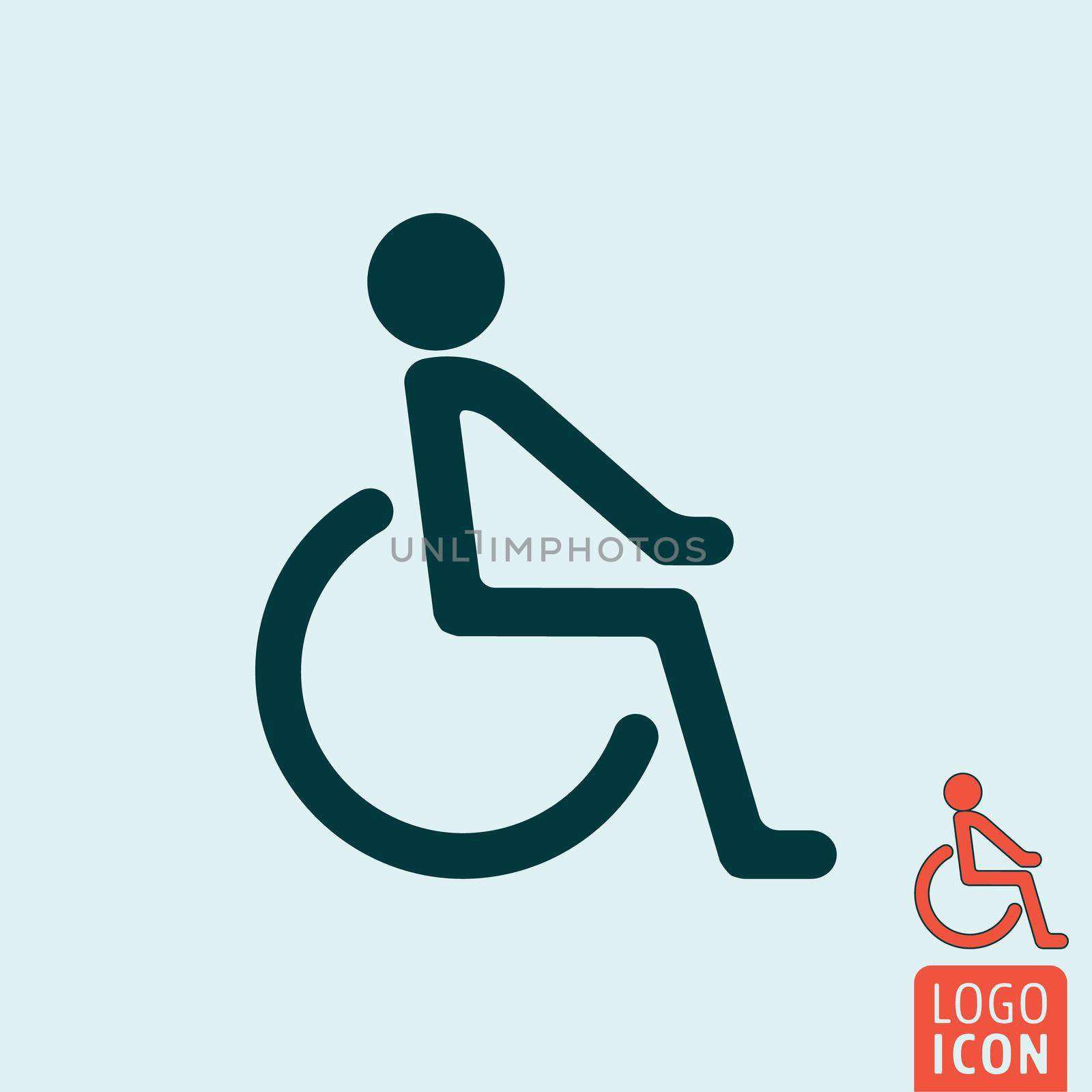 Disabled icon isolated by Bobnevv