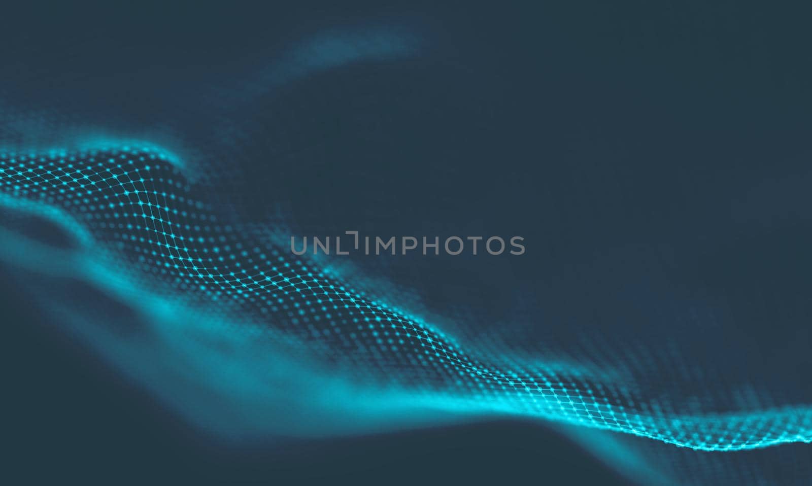  Music background. Big Data Particle Flow Visualisation. Science infographic futuristic illustration. Sound wave.