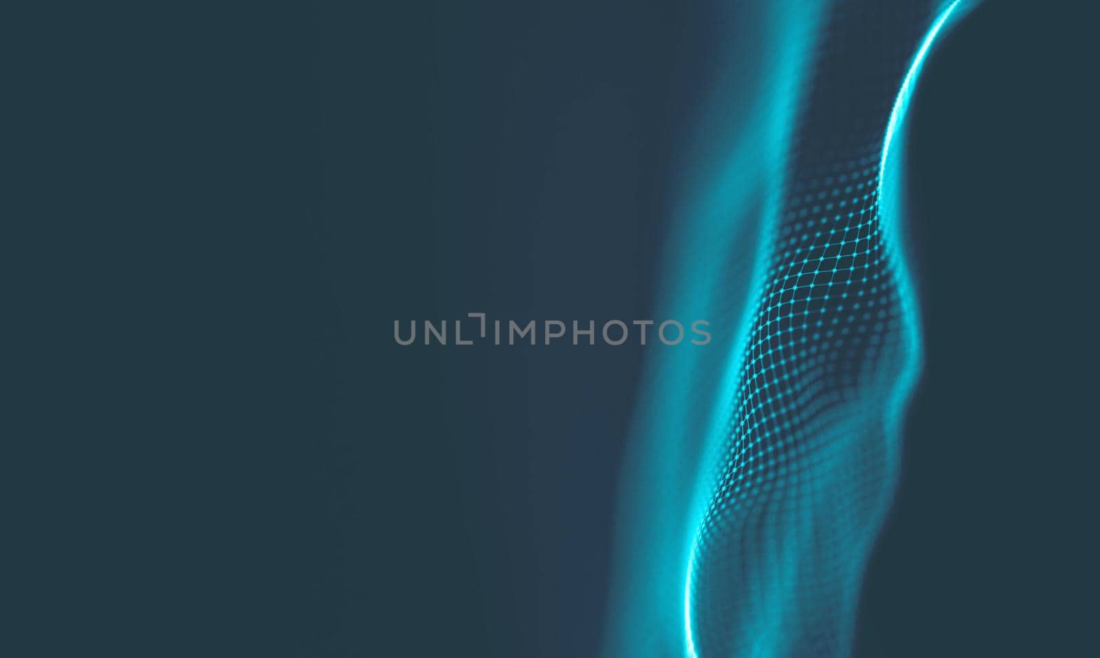  Music background. Big Data Particle Flow Visualisation. Science infographic futuristic illustration. Sound wave.