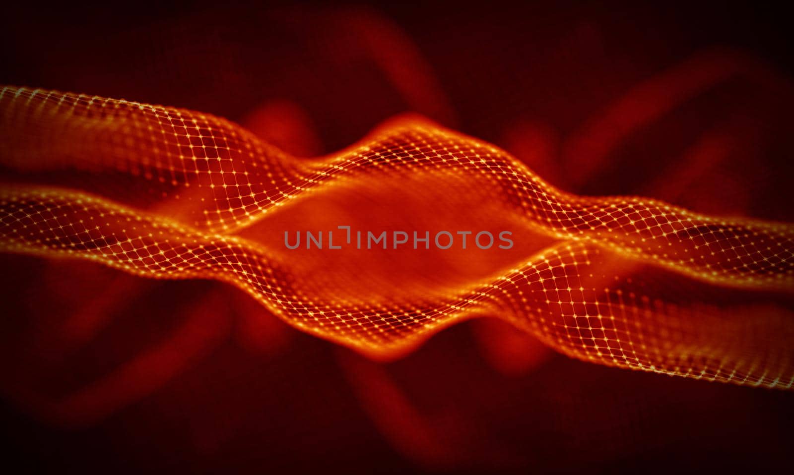 Abstract Red Geometrical Background . Connection structure. Science background. Futuristic Technology HUD Element . onnecting dots and lines . Big data visualization and Business . by DmytroRazinkov