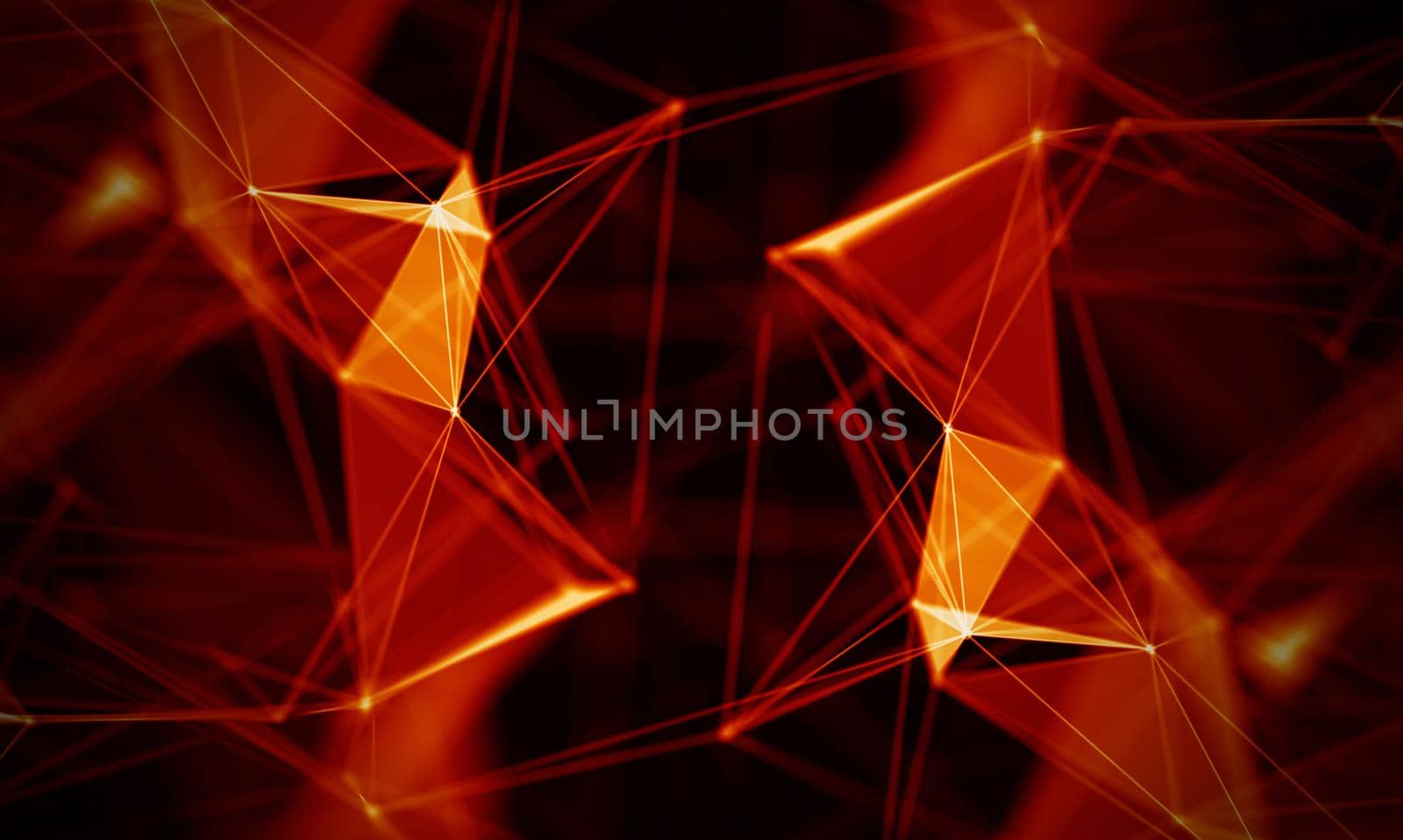 Abstract Black Geometrical Background . Connection structure. Science background. Futuristic Technology HUD Element . onnecting dots and lines . Big data visualization and Business .