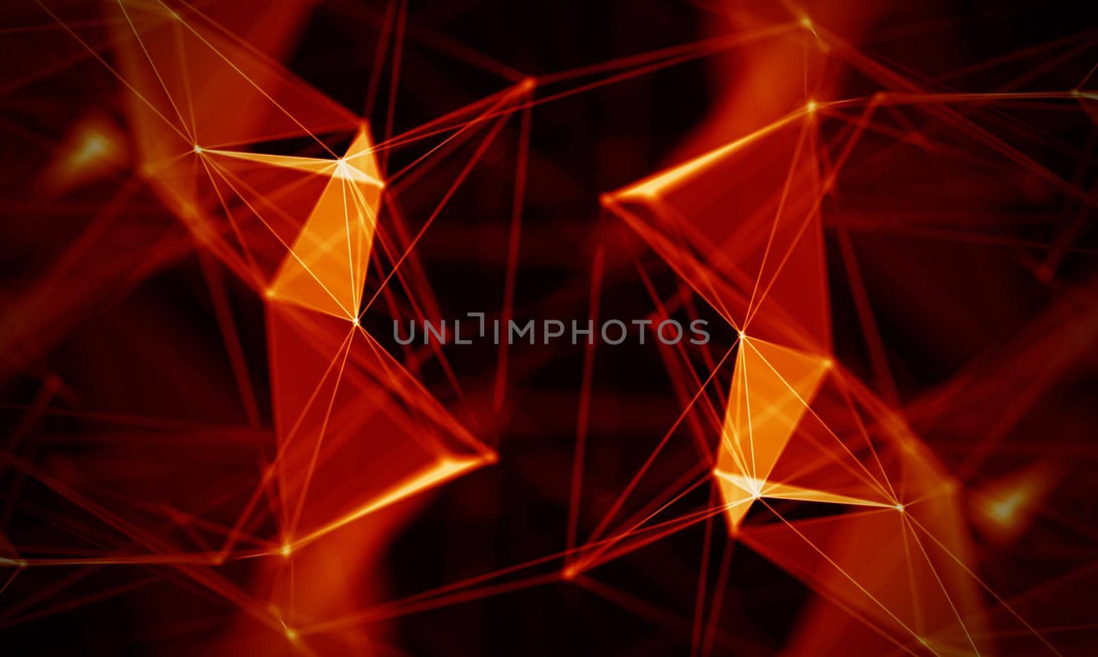 Abstract Black Geometrical Background . Connection structure. Science background. Futuristic Technology HUD Element . onnecting dots and lines . Big data visualization and Business .