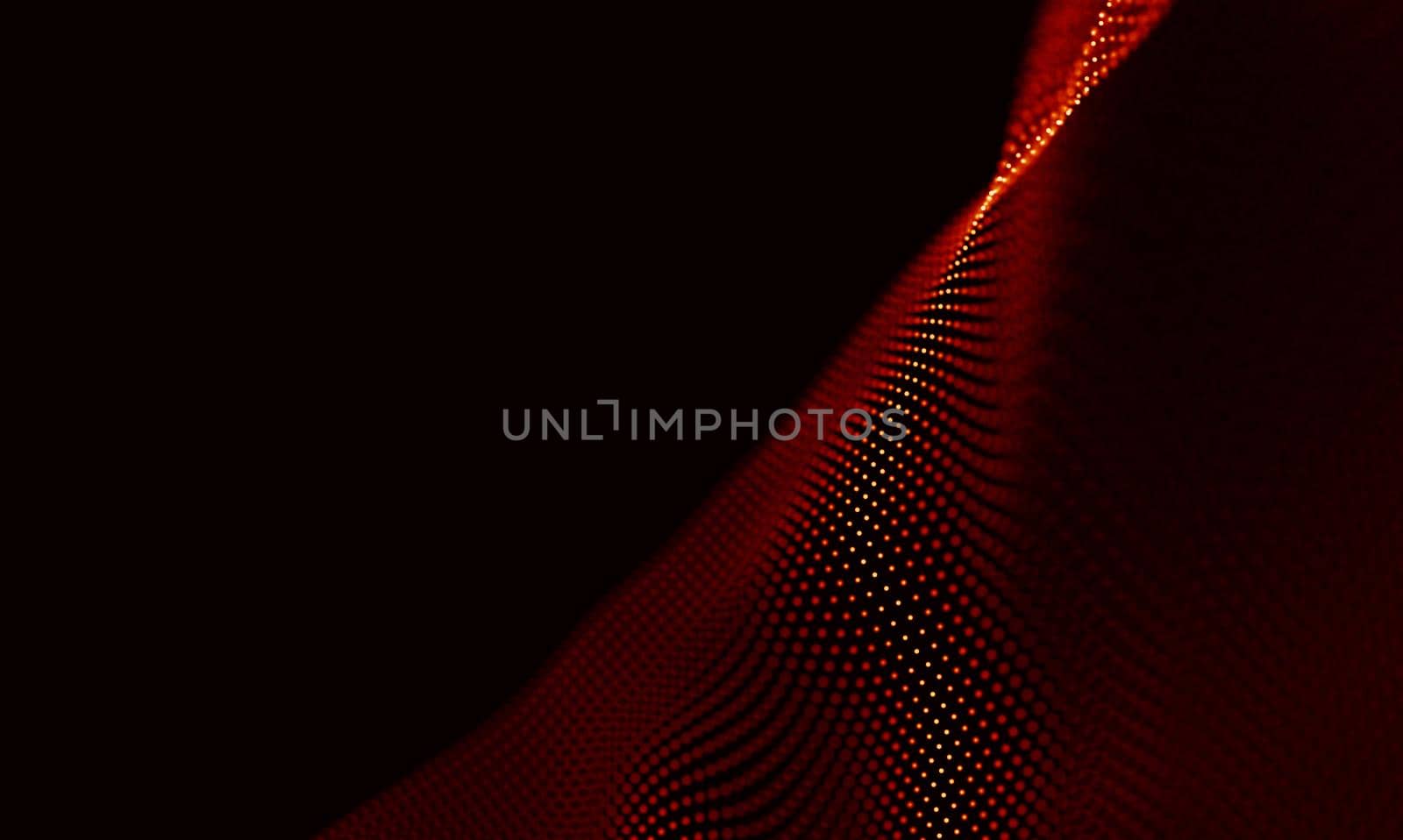 Abstract Black Geometrical Background . Connection structure. Science background. Futuristic Technology HUD Element . onnecting dots and lines . Big data visualization and Business .