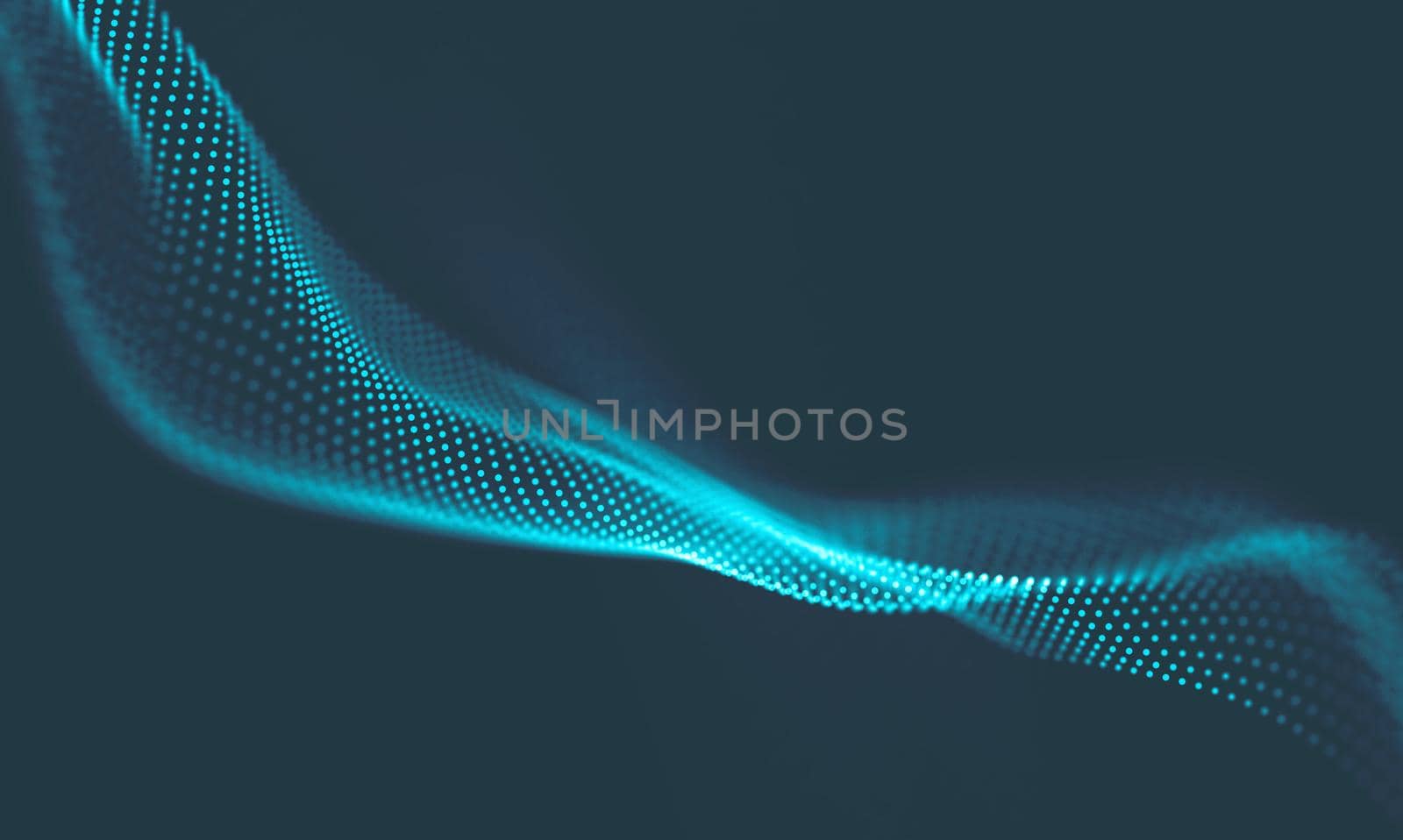  Music background. Big Data Particle Flow Visualisation. Science infographic futuristic illustration. Sound wave.