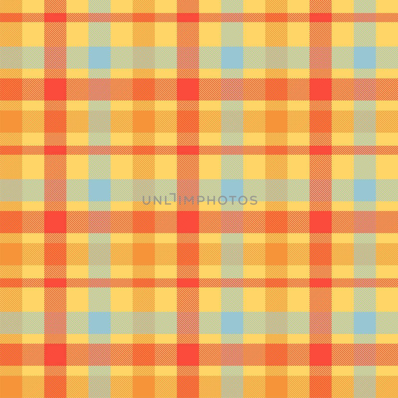 Tartan orange color seamless vector pattern by barsrsind