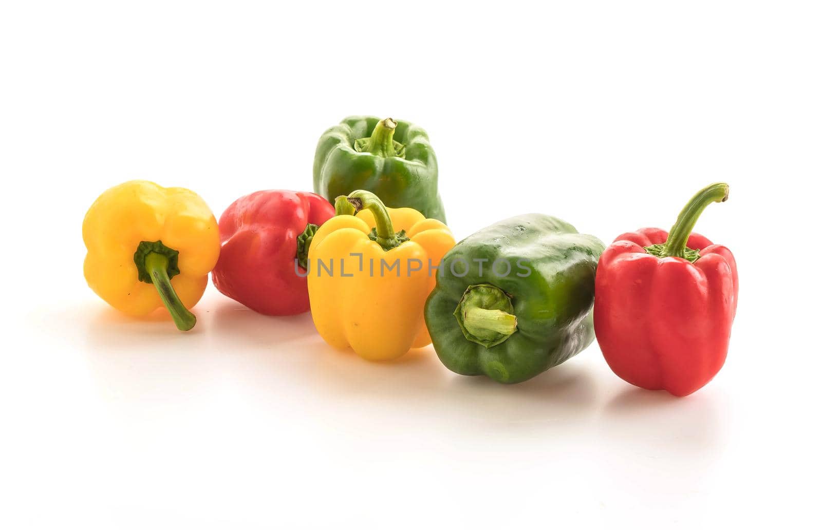 Bell pepper on white background