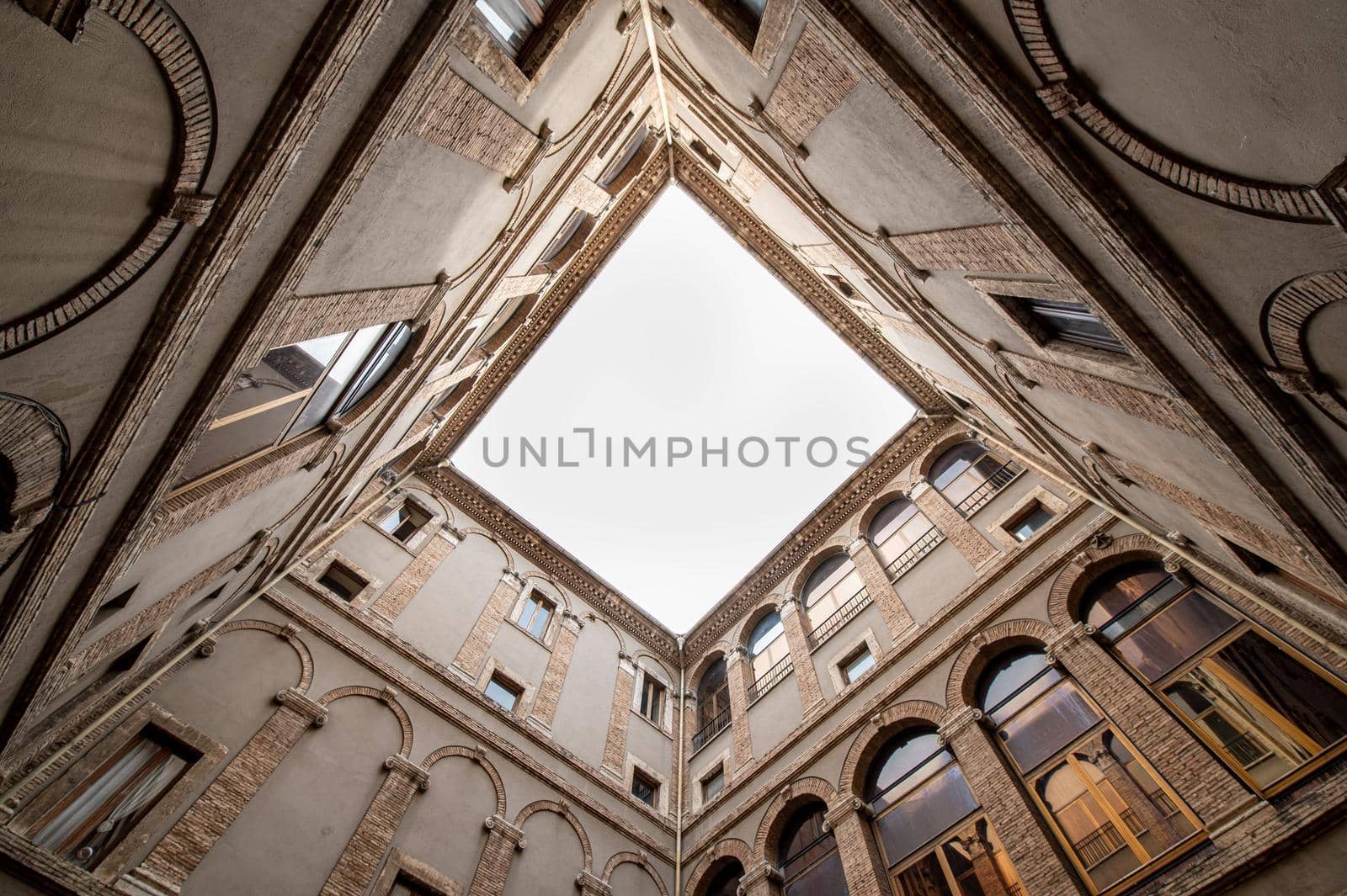 detail of the atrium of the town of terni by carfedeph