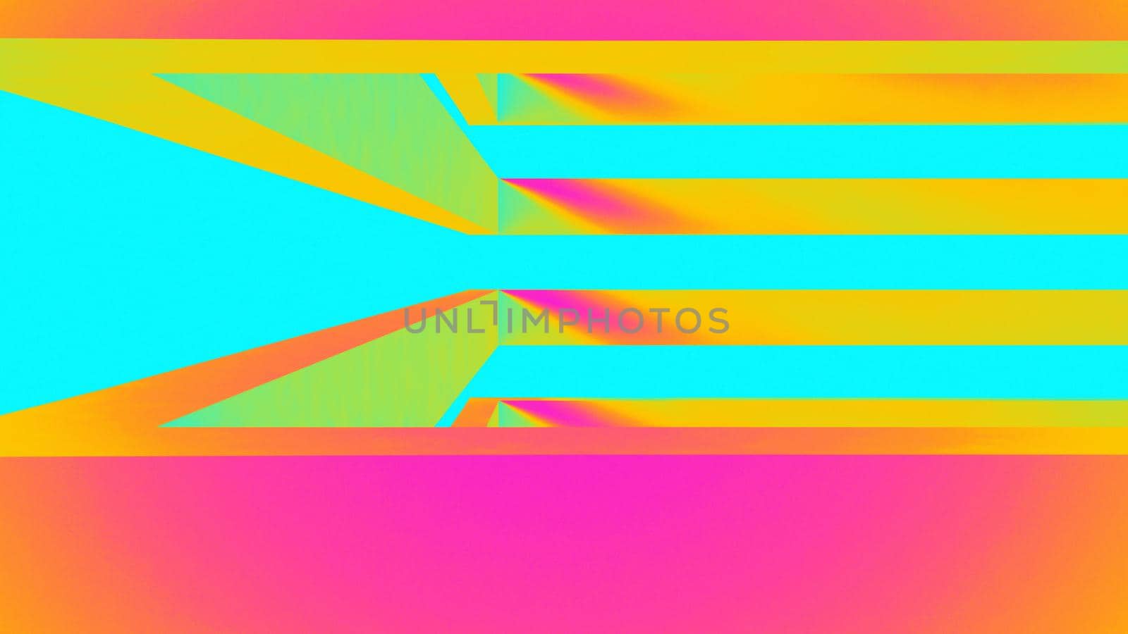 Ultraviolet render. Abstract vibrant geometric background. Banner or poster creative graphic wallpaper. Geometry glow neon electric lines.
