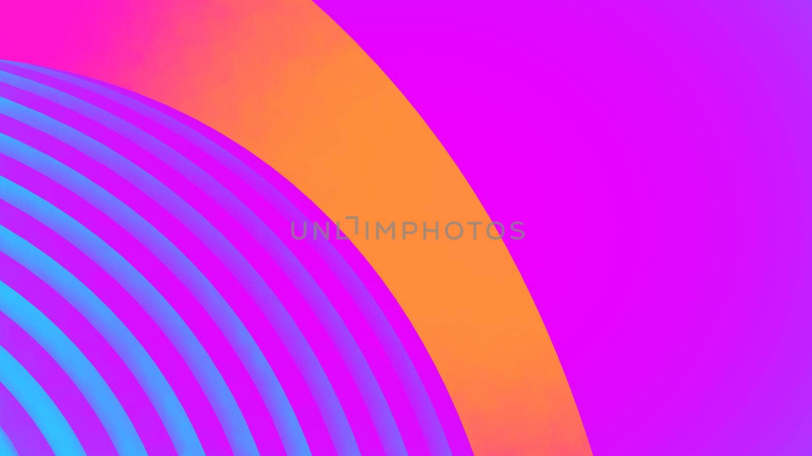 Ultraviolet render. Abstract vibrant geometric background. Banner or poster creative graphic wallpaper. Geometry glow neon electric lines.