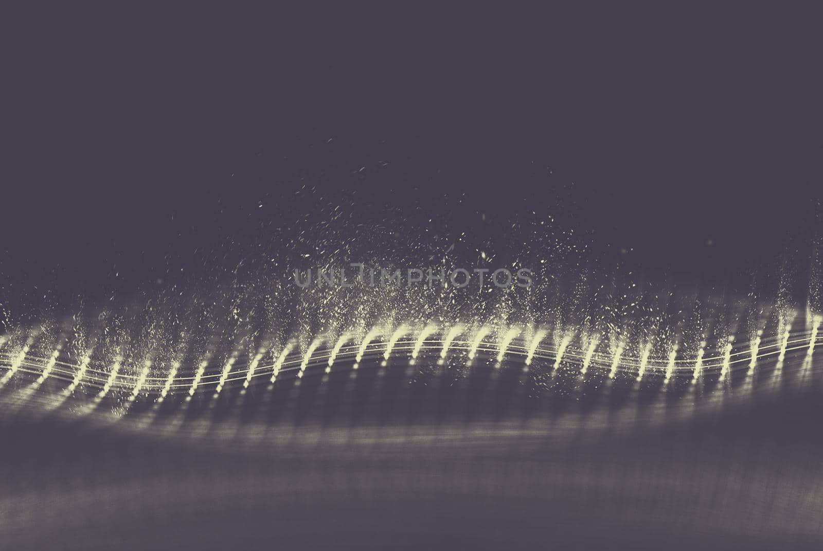 Data technology abstract futuristic illustration . Low poly shape with connecting dots and lines on dark background. 3D rendering . Big data .