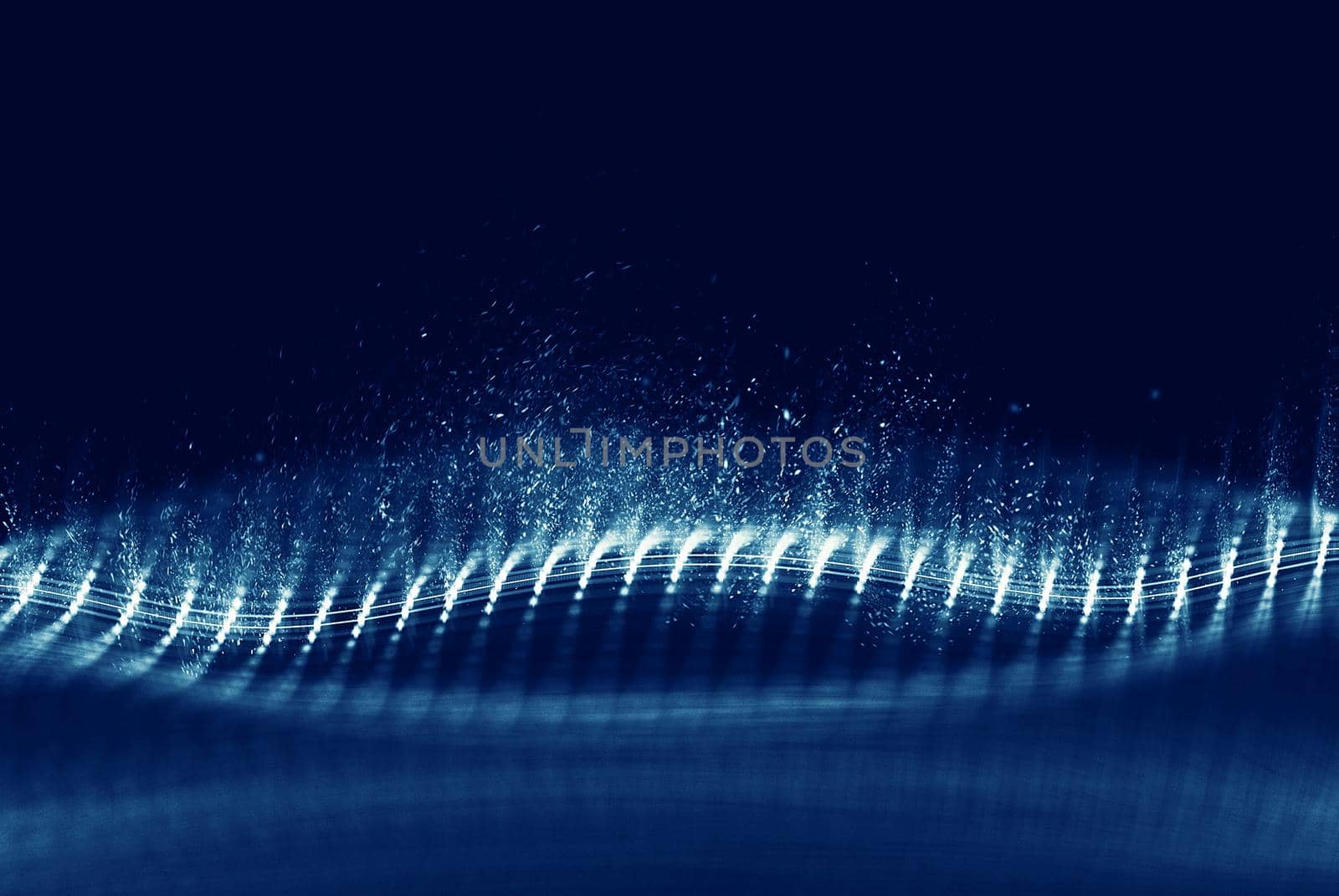 Data technology abstract futuristic illustration . Low poly shape with connecting dots and lines on dark background. 3D rendering . Big data .