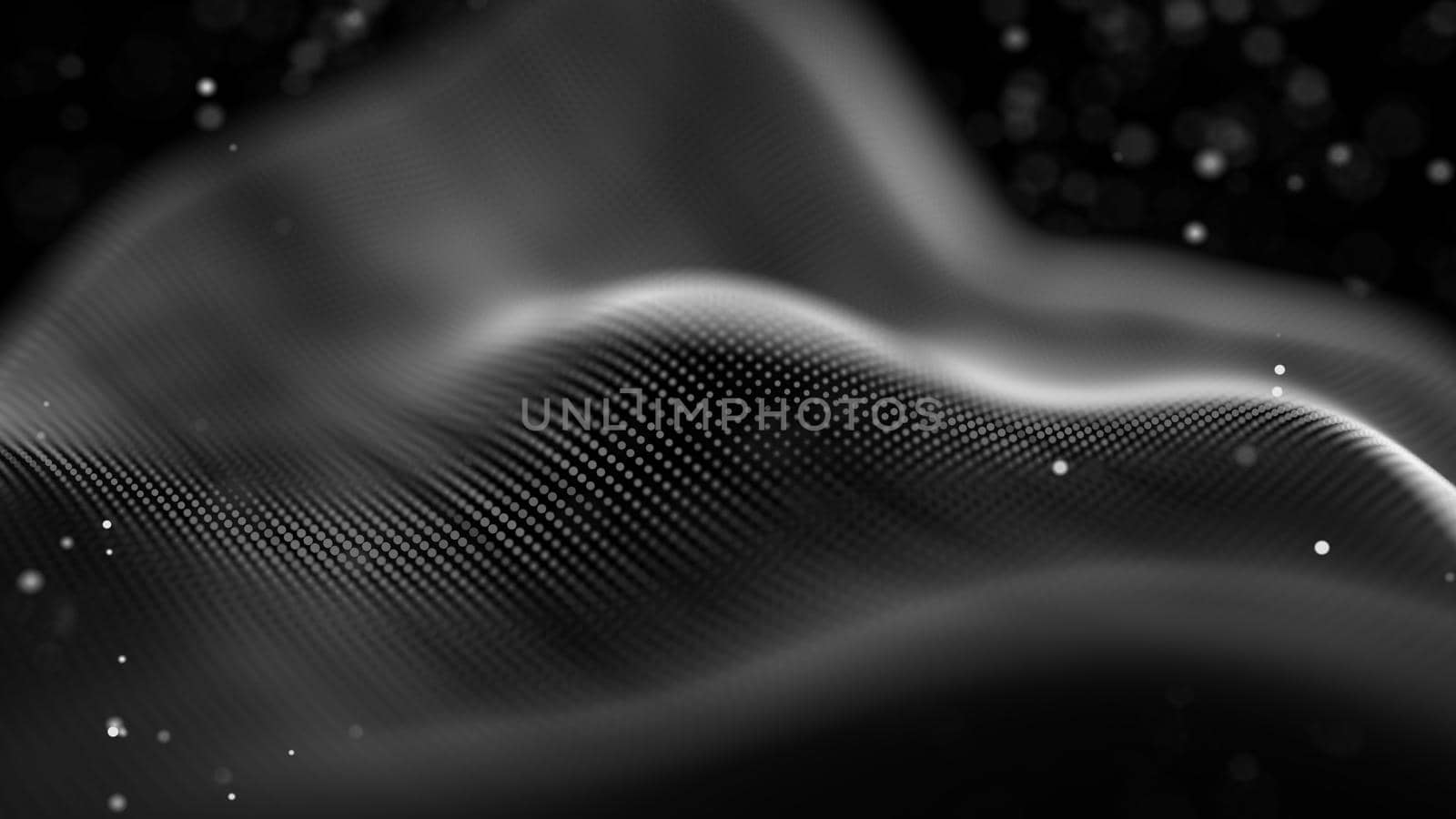 Data technology abstract futuristic illustration . Low poly shape with connecting dots and lines on data visualization .