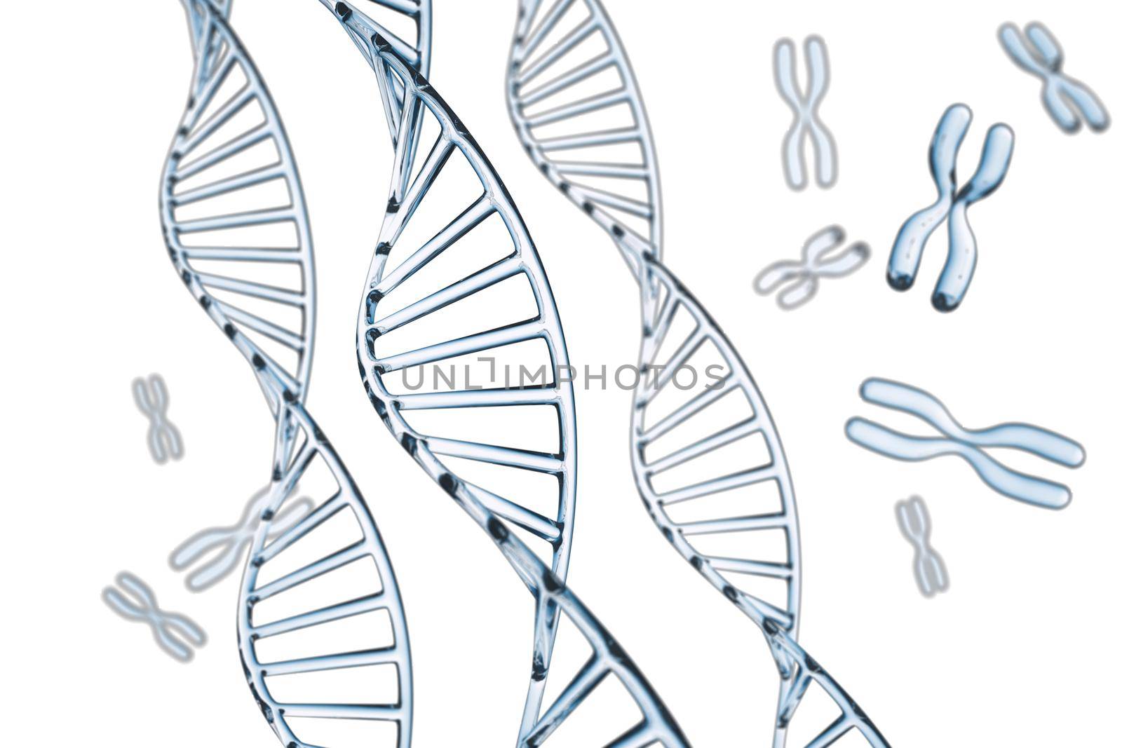Abstract background . DNA molecule with X