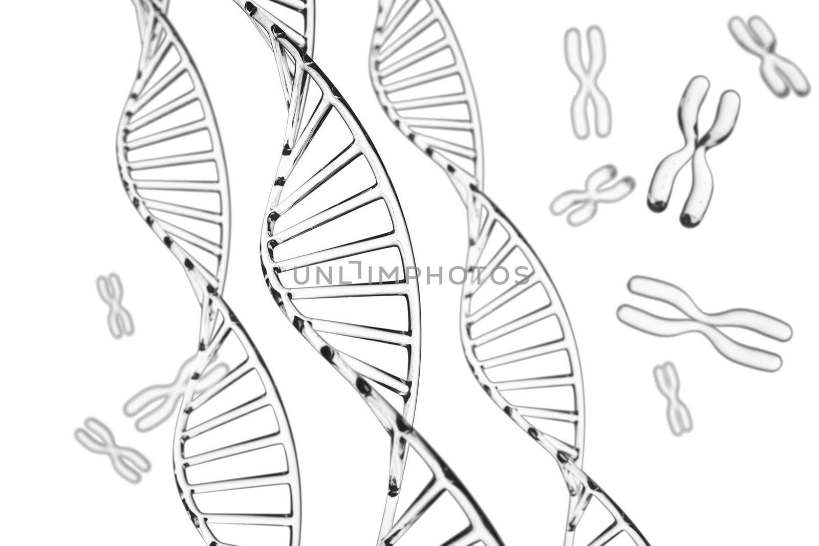 Abstract background . DNA molecule with X