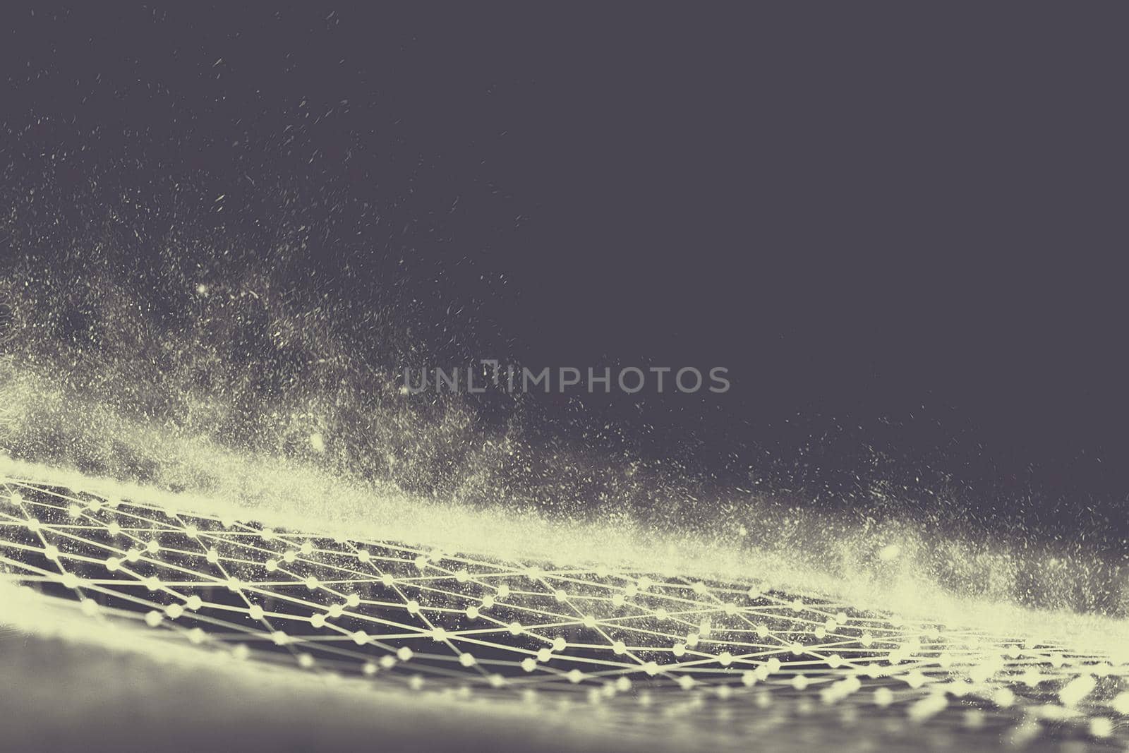 Black hexagonal background. 3d illustration. Dark Background . Honeycomb Hexagon black