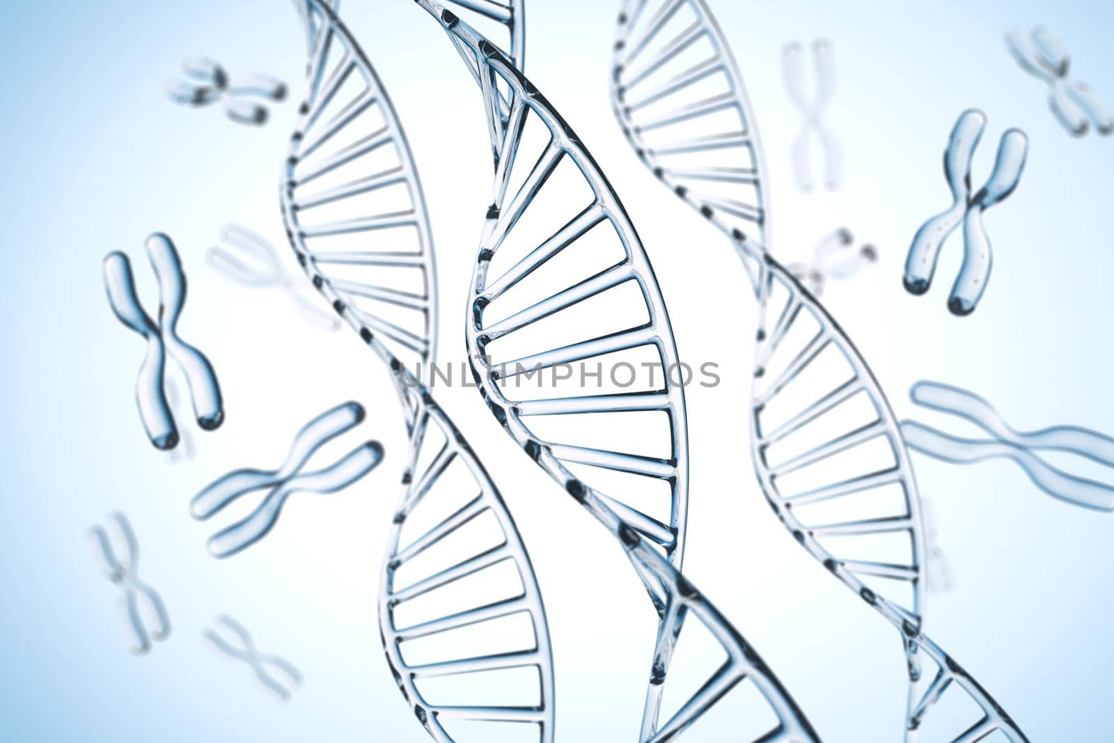 Abstract background . DNA molecule with X