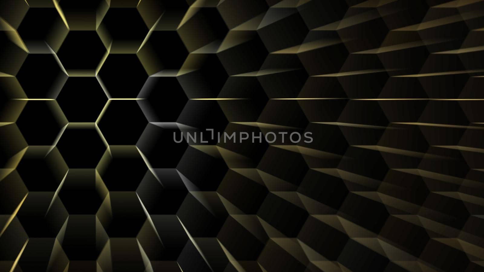 digital hexagon dimension moving wire protection light burst and center moving to change position blur ray tone Abstract hexagon futuristic texture background pattern on black isolated