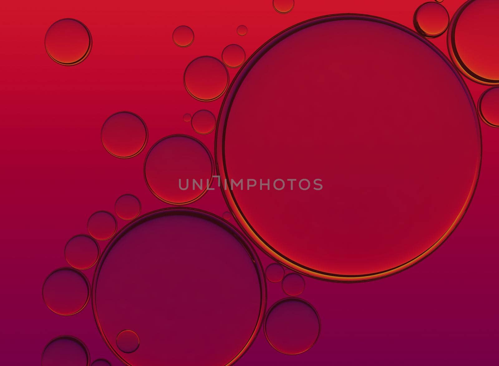 Oil Bubbles Isolated on White Background, Closeup Collagen Emulsion in Water. Illustration. Gold Serum