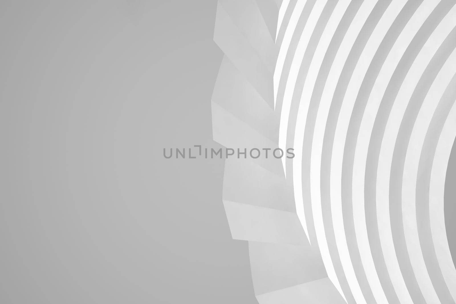 Abstract Architecture Background. Empty White Futuristic Room. 3d Render