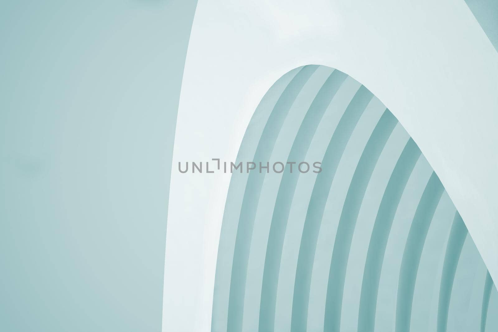 Abstract Architecture Background. Empty White Futuristic Room. 3d Render