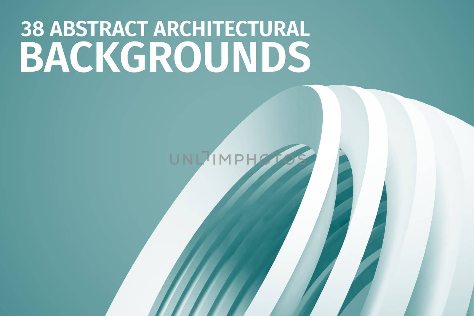 Abstract Architecture Background. Empty White Futuristic Room. 3d Render