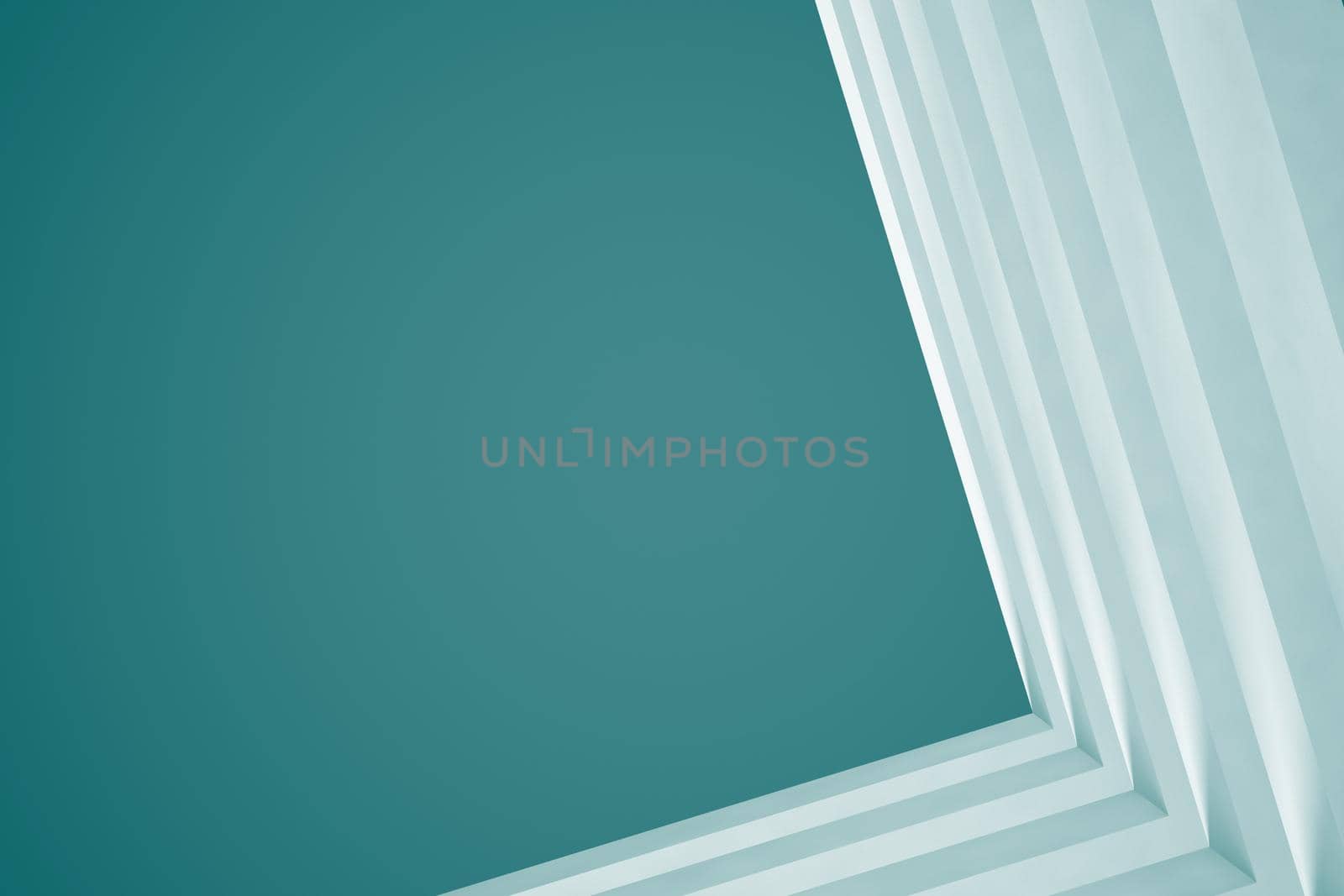 3d White Modern Building Concept