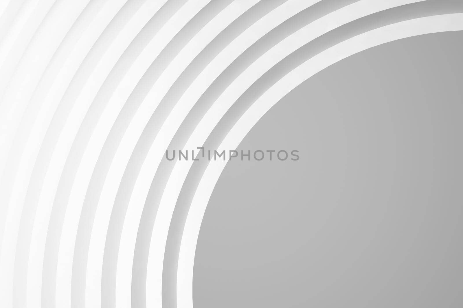 Abstract Architecture Background. Empty White Futuristic Room. 3d Render