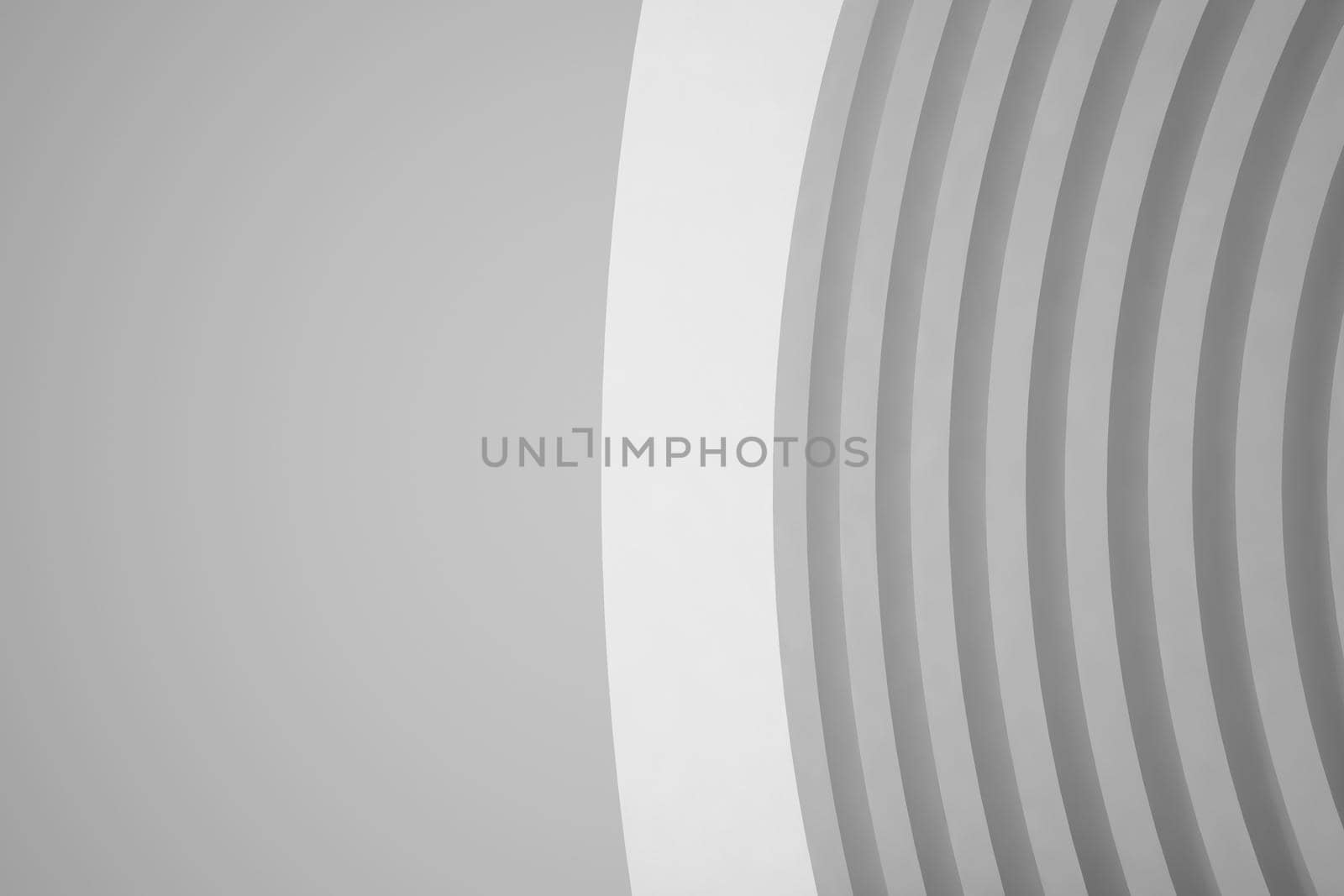 Abstract Architecture Background. Empty White Futuristic Room. 3d Render
