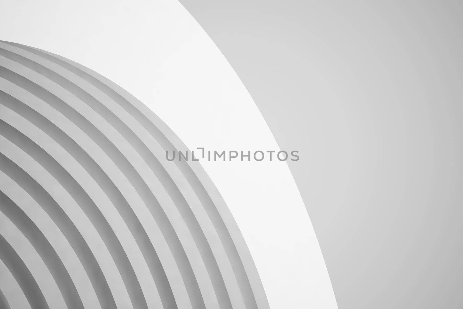 Abstract Architecture Background. Empty White Futuristic Room. 3d Render