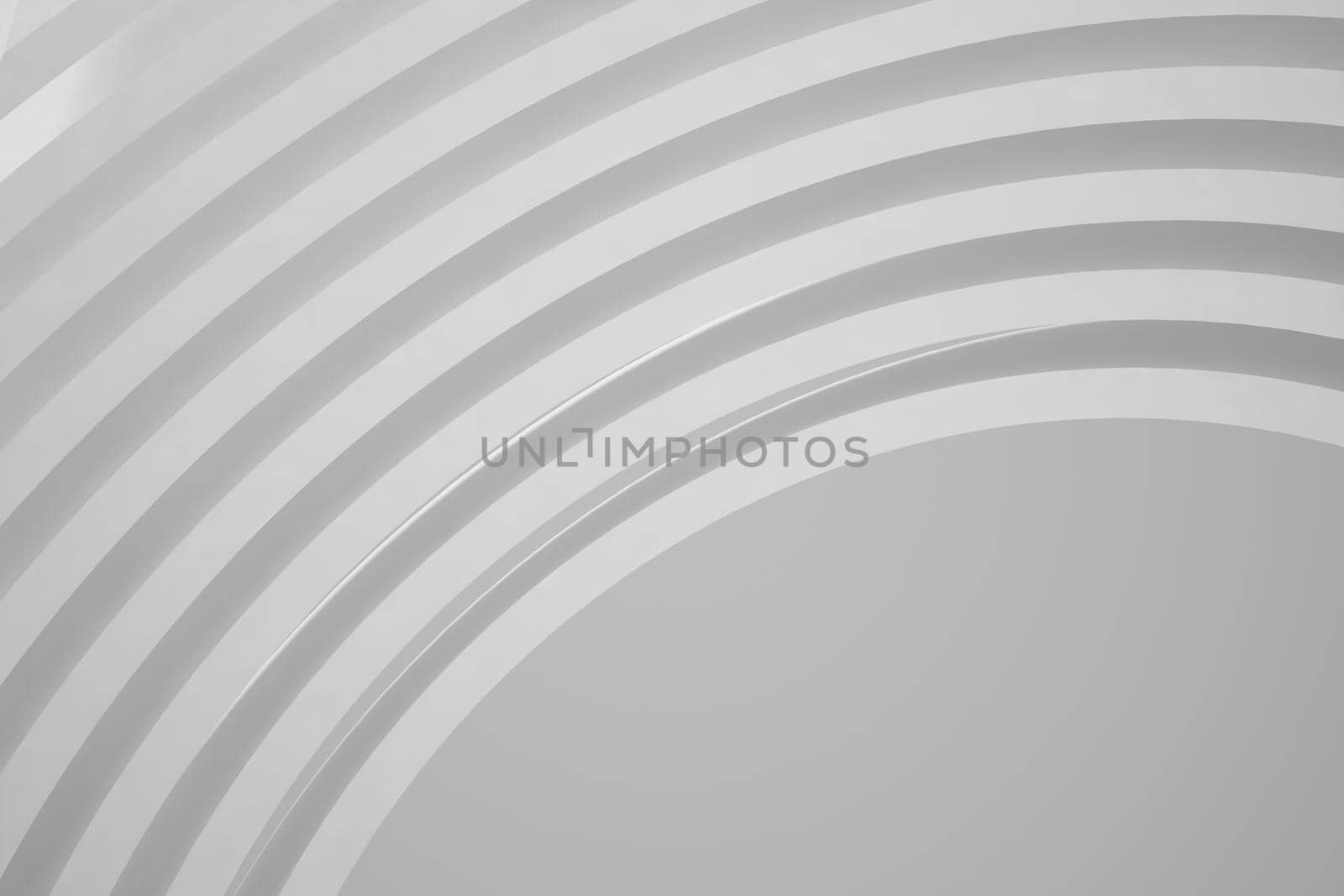 Abstract Architecture Background. Empty White Futuristic Room. 3d Render