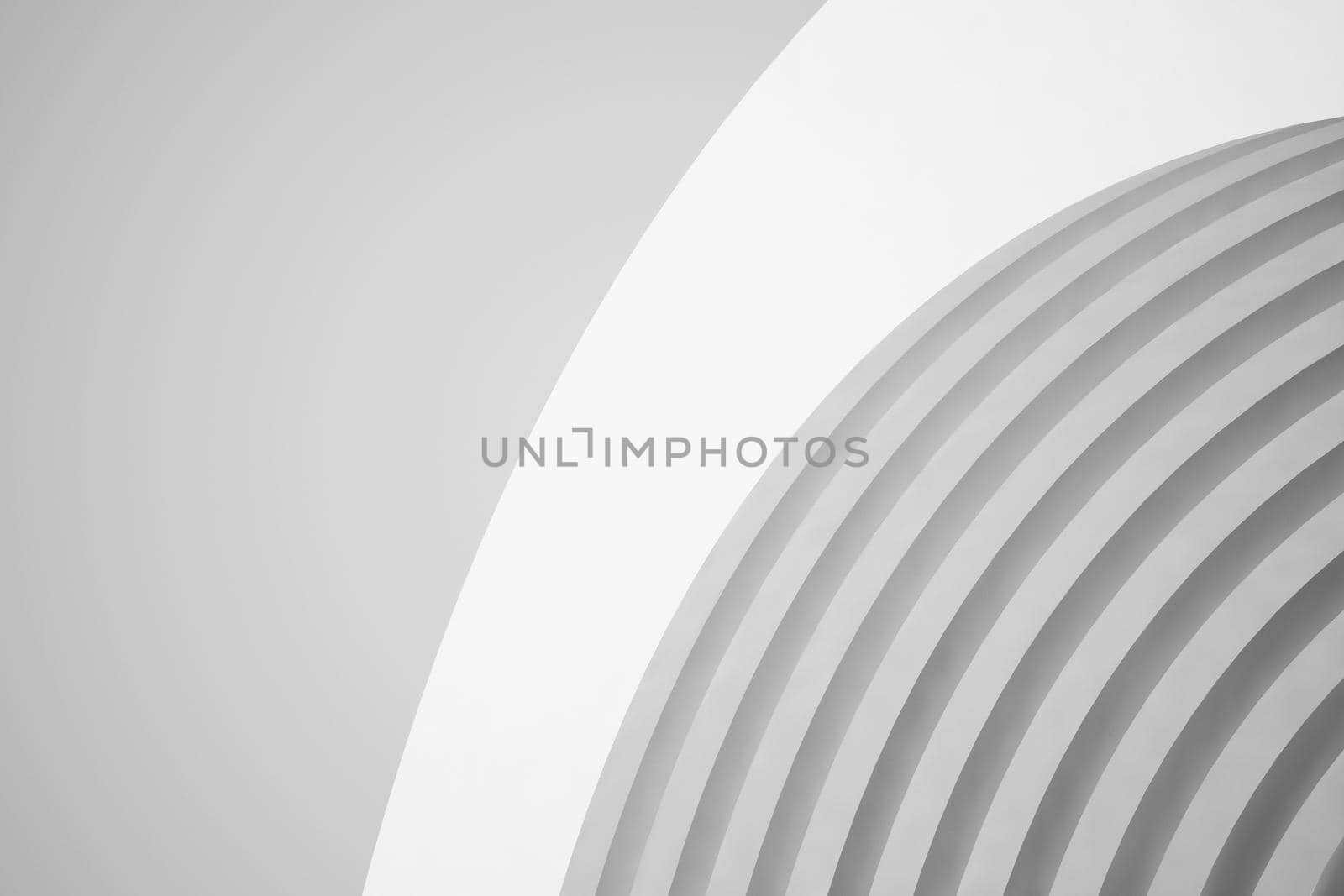 Abstract Architecture Background. Empty White Futuristic Room. 3d Render