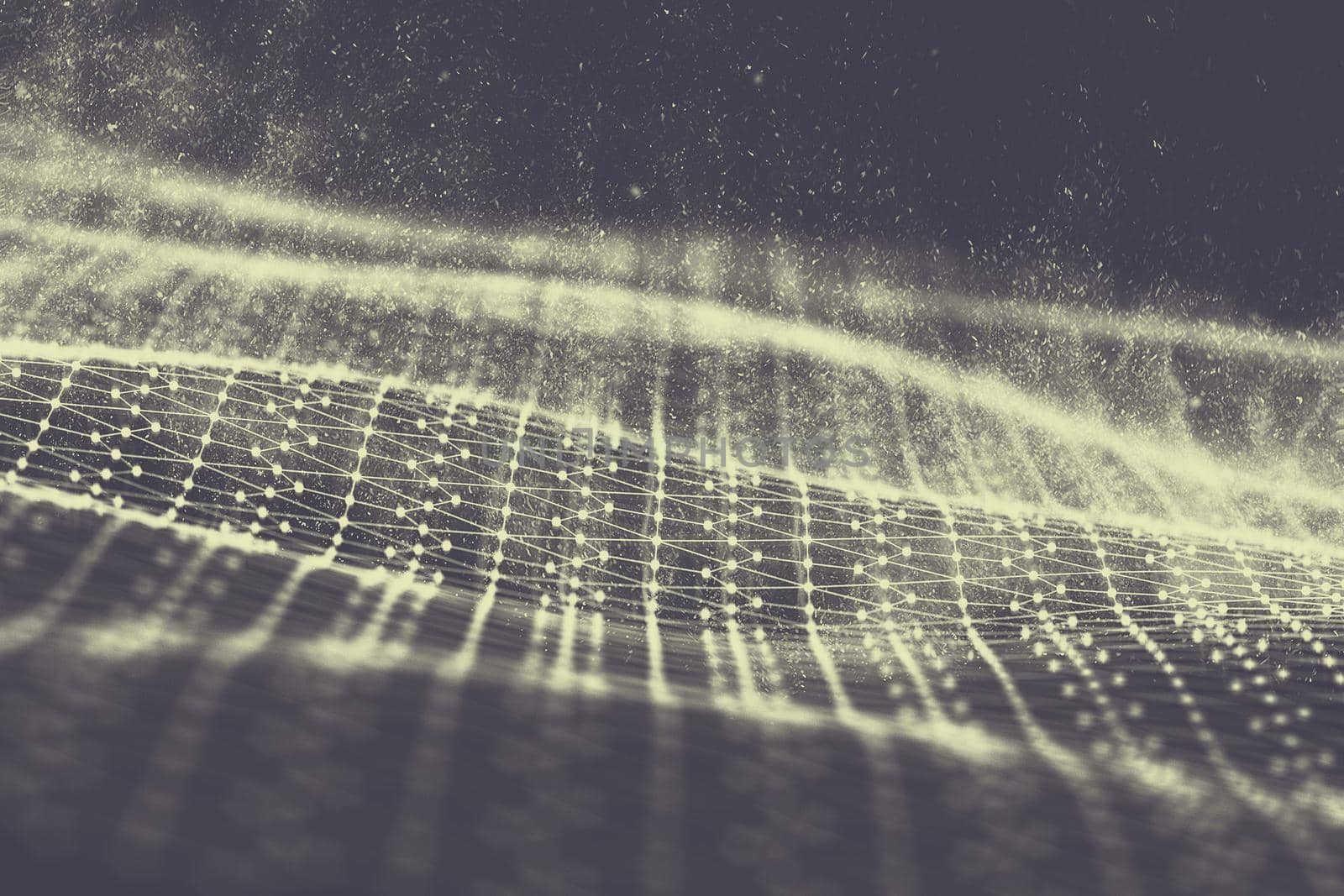 Black hexagonal background. 3d illustration. Dark Background . Honeycomb Hexagon black