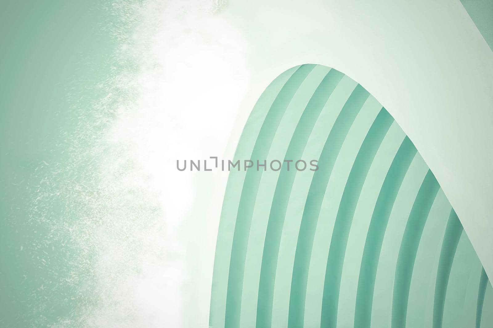 Abstract Architecture Background. Empty White Futuristic Room. 3d Render