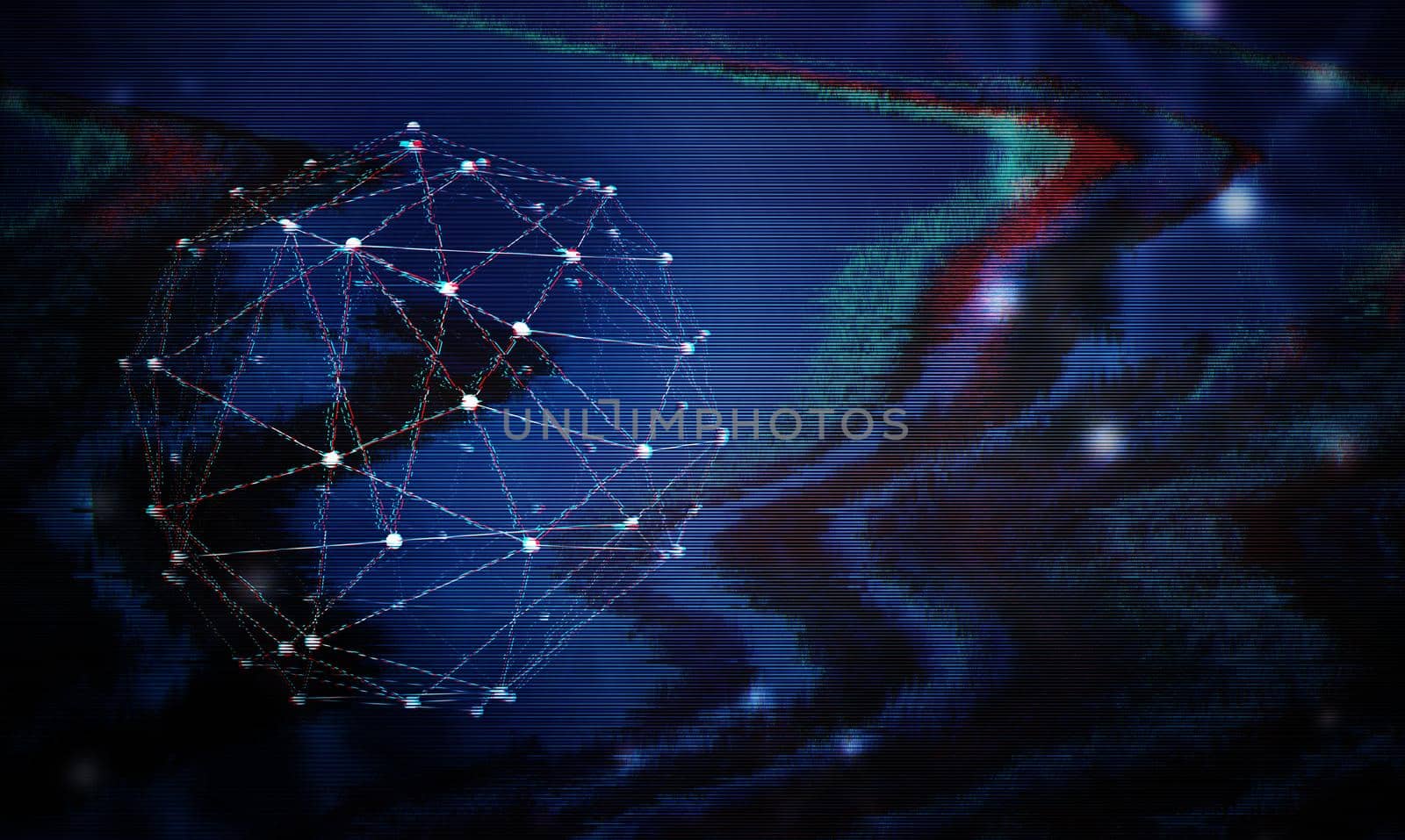Futuristic Glitch background. Abstract pixel noise glitch error video damage like Vhs glitch. Pattern for wallpaper design. Screen error effect. Abstract background.