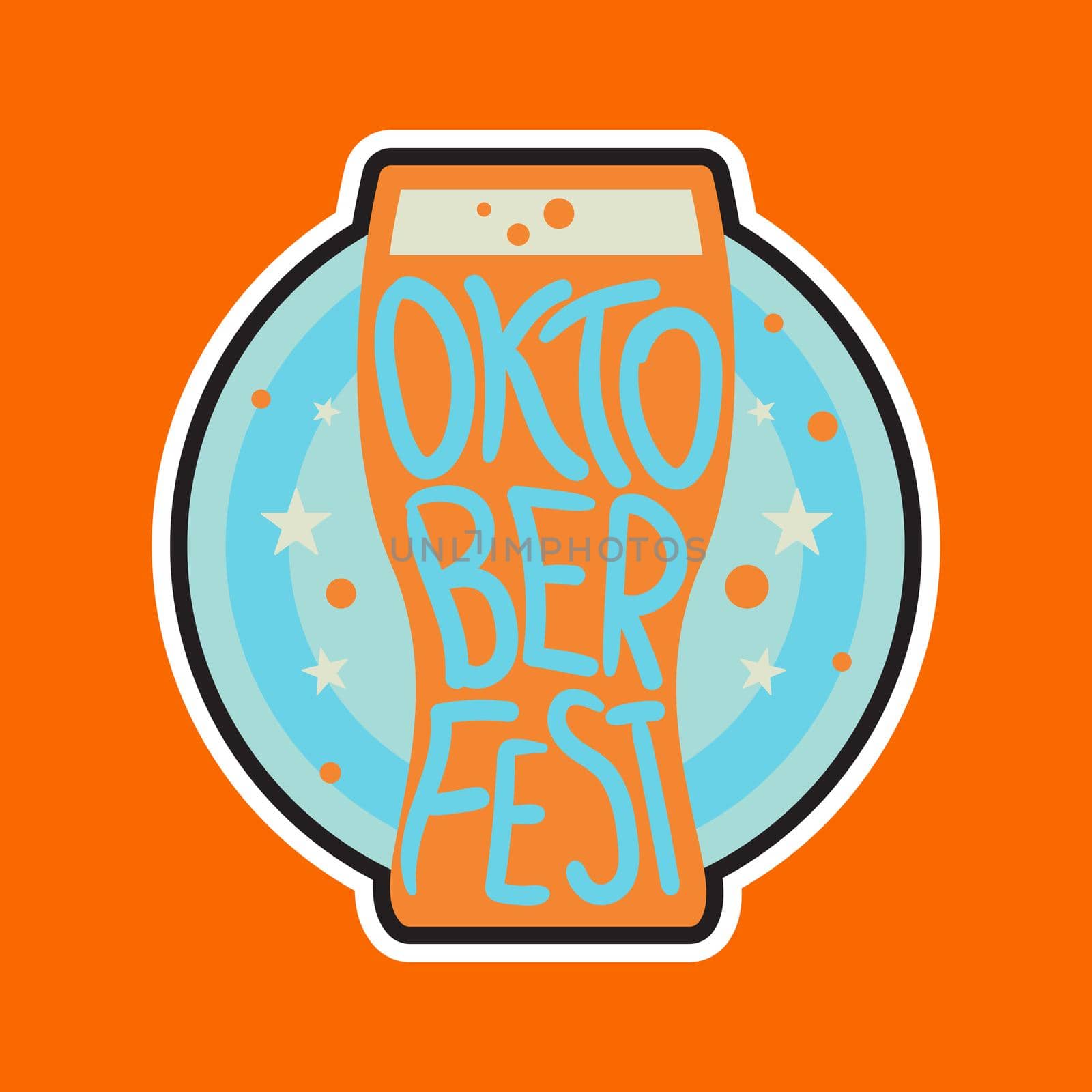 Oktoberfest Lettering Badge by barsrsind