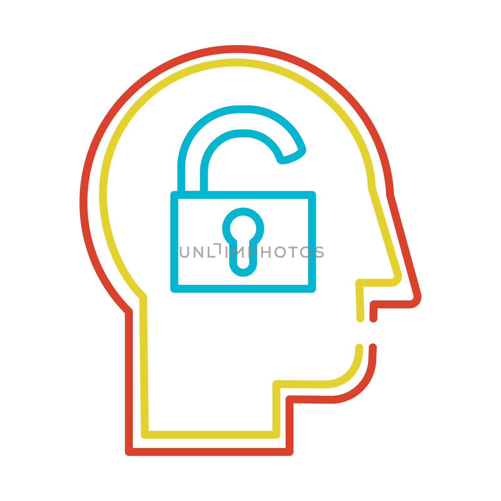 Extrovert personality type thin line vector icon. Human mind psychology conceptual outline pictogram