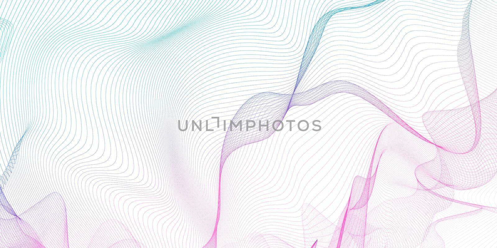 Energy Ripple in Blue and Pink Neon Background