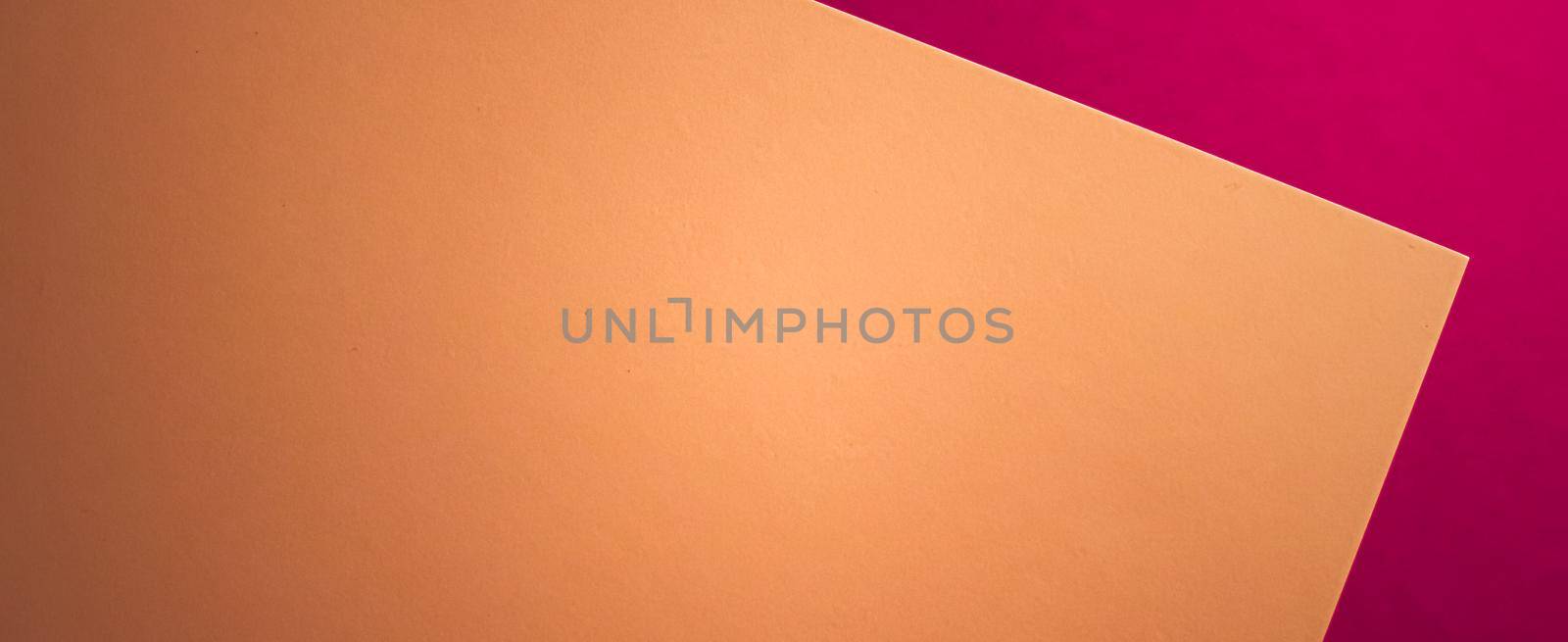 Blank A4 paper, brown on pink background as office stationery flatlay, luxury branding flat lay and brand identity design for mockup by Anneleven