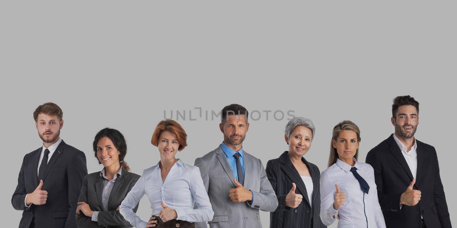 Successful happy business team by ALotOfPeople