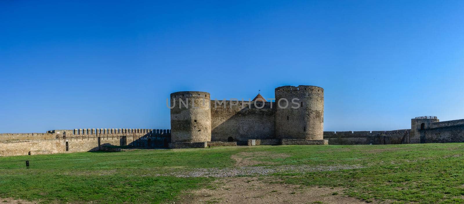 24.04.2021. Bilhorod-Dnistrovskyi or Akkerman fortress, Odessa region, Ukraine, on a sunny spring morning