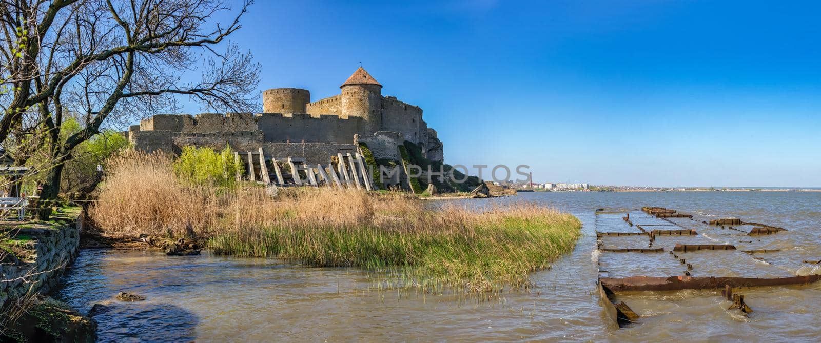 24.04.2021. Bilhorod-Dnistrovskyi or Akkerman fortress, Odessa region, Ukraine, on a sunny spring morning