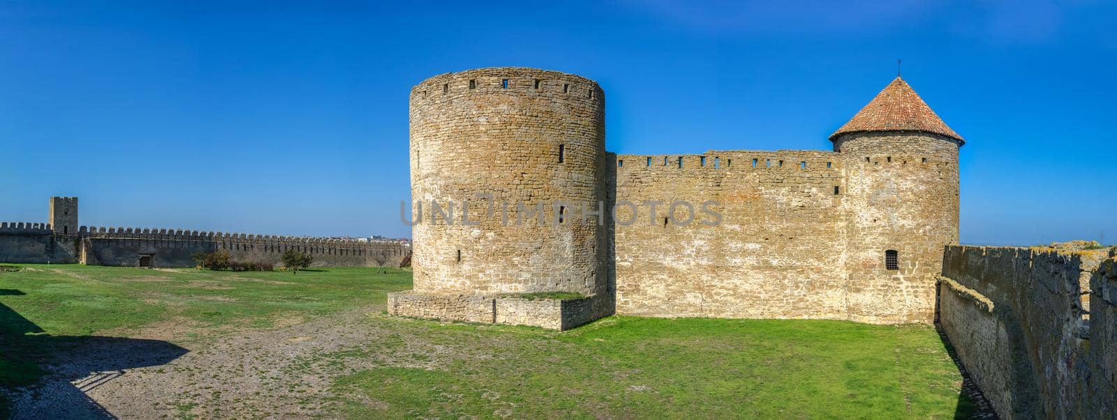 24.04.2021. Bilhorod-Dnistrovskyi or Akkerman fortress, Odessa region, Ukraine, on a sunny spring morning