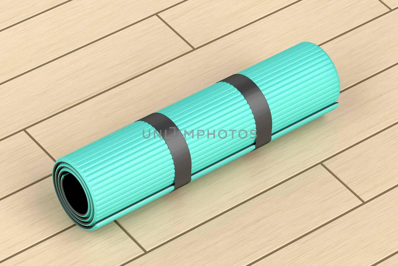 Rubber fitness mat by magraphics