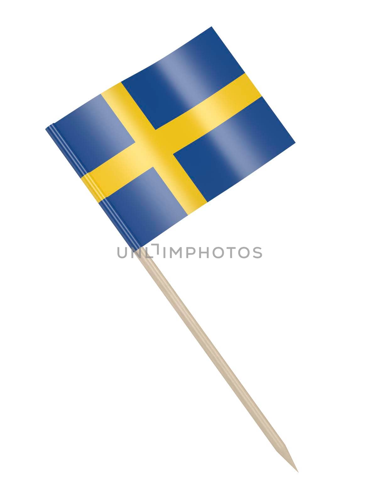 Swedish flag toothpick by magraphics