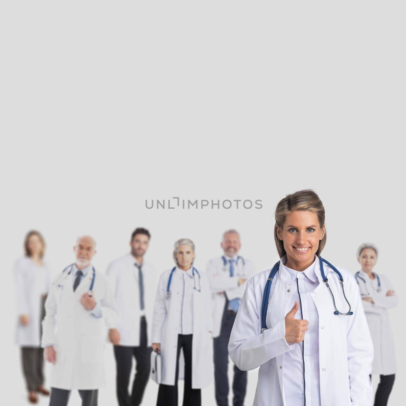 Medical doctors group background by ALotOfPeople